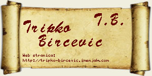 Tripko Birčević vizit kartica